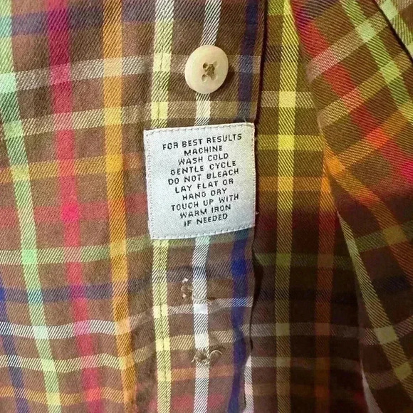 Peter Millar Cotton Plaid Button Down - Medium - Picture 5 of 5